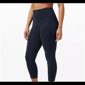 Lululemon all the right places 28” leggings navy 4
